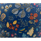 Banco bar CARNAVAL SKY BLUE, metal, tecido veludo azul com carnaval