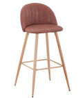 Banco de bar VELVET NEW, base de metal, pele sintética vintage couro 3-2