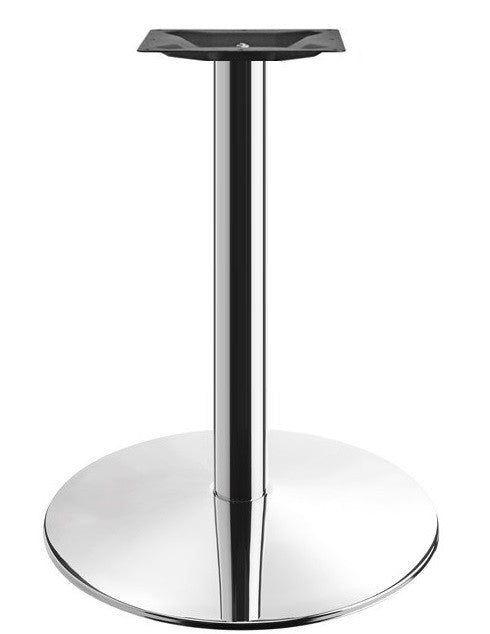 Base de mesa BENAMARA, aço inoxidável, base de aço de 8 mm. 45 cms de diâmetro, altura 72 cms