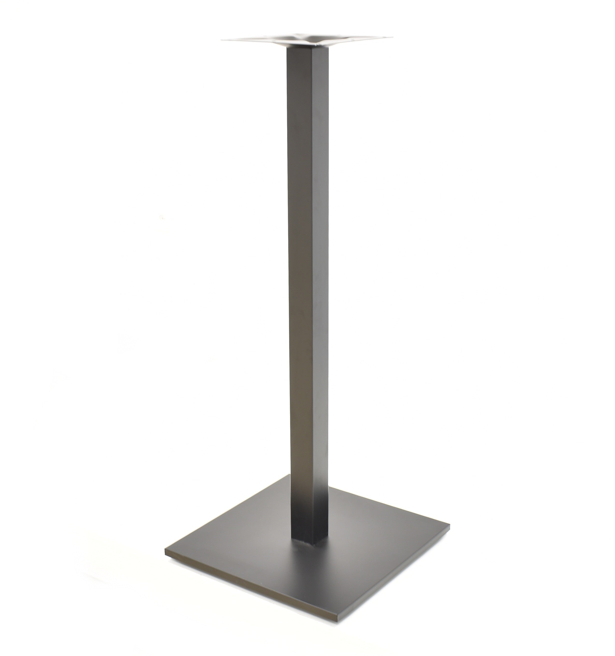 Base de mesa BEVERLY, alta, tubo quadrado, preta, base de 45 x 45 cms, altura 110 cms