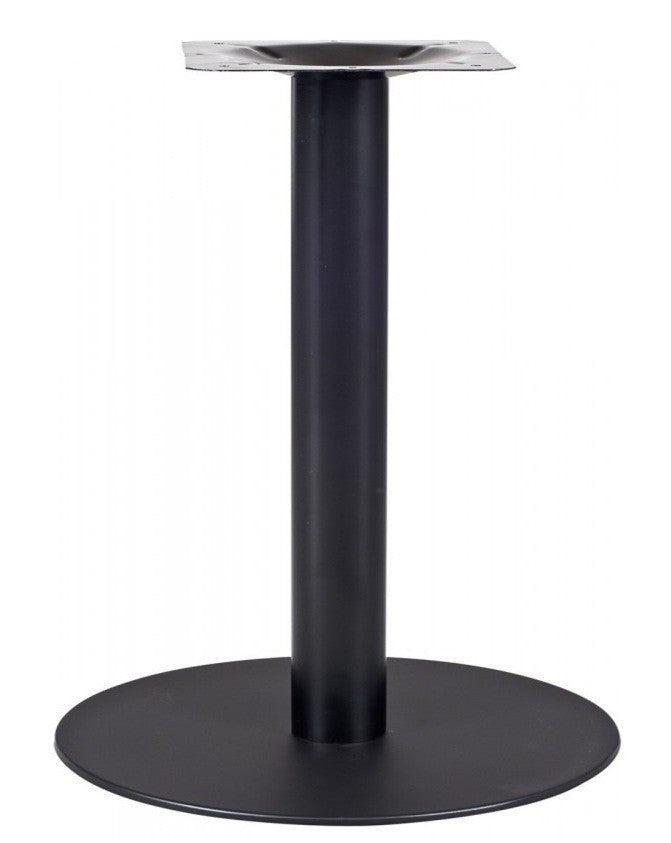Base de mesa BOMBAY 60, tubo redondo, preto, base de aço de 8mm. 60 cms de diâmetro, altura 72 cms