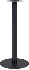 Base de mesa BOMBAY, tubo redondo, preto, base de aço de 8mm. 45 cms de diâmetro, altura 110 cms