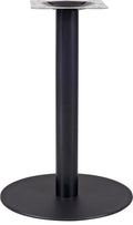 Base de mesa BOMBAY, tubo redondo, preto, base de aço de 8mm. 45 cms de diâmetro, altura 72 cms