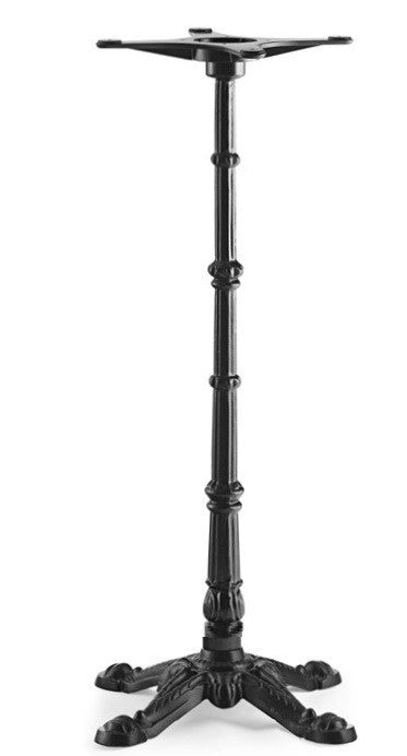 Base de mesa BRISTOL NEW, alta, fundição, 4 pés, preta, altura 110 cms