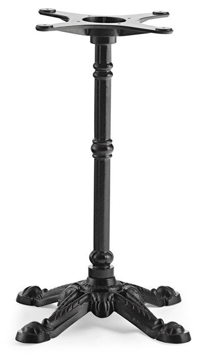 Base de mesa BRISTOL NEW, fundição, 4 pés, preta, altura 72 cms