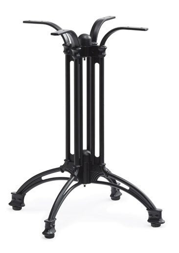 Base de mesa EIFFEL NEW-4, alumínio, 4 pes, preta, altura 70 cms