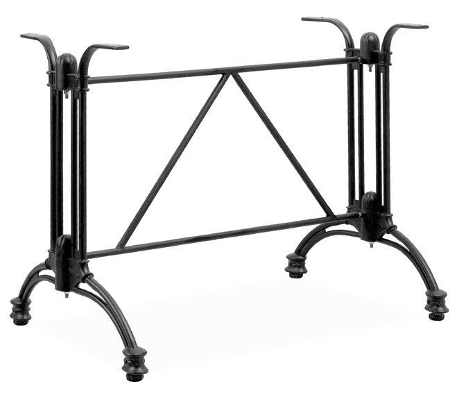 Base de mesa EIFFEL NEW, retangular, alumínio, preta, altura 70 cm