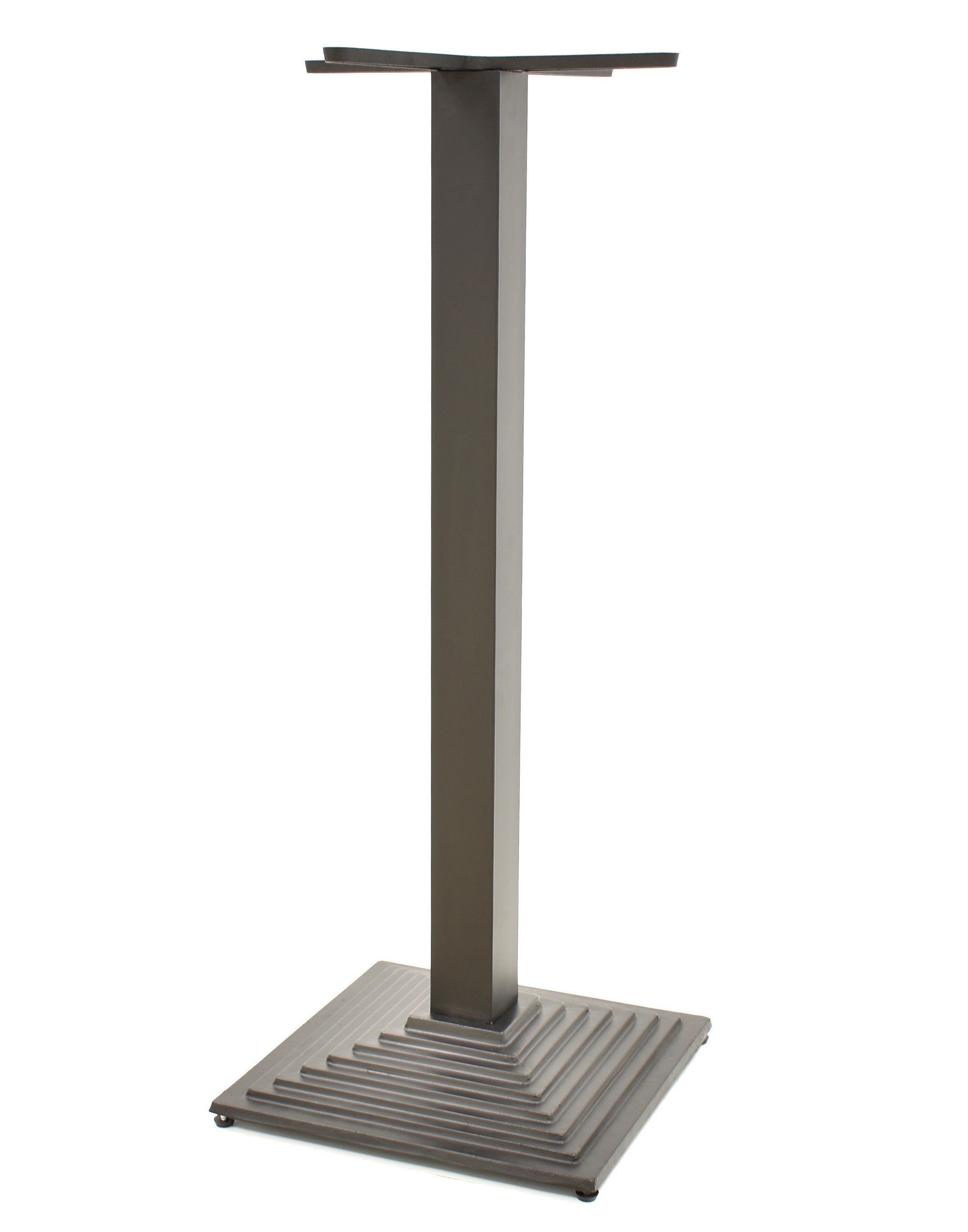 Base de mesa ELBA, alta, preto, base de 44 x 44 cms, altura 110 cms
