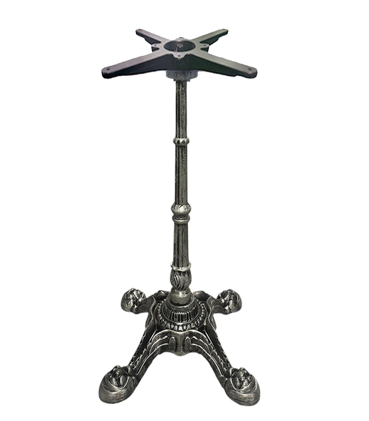 Base de mesa LIVRY 72, fundição, 4 pés, vintage, altura 72 cms