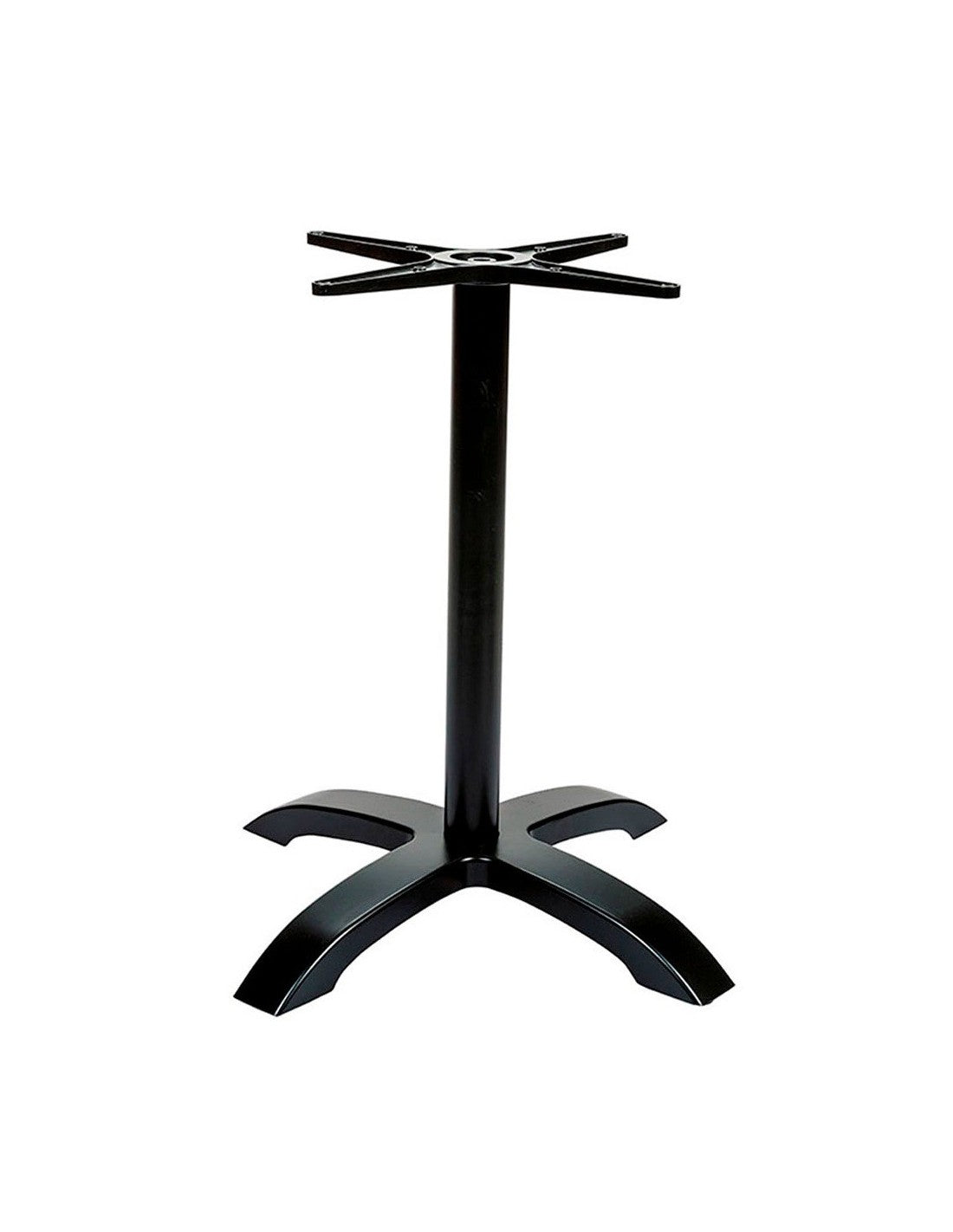 Base de mesa MILAN NE72, 4 braços, alumínio, preta