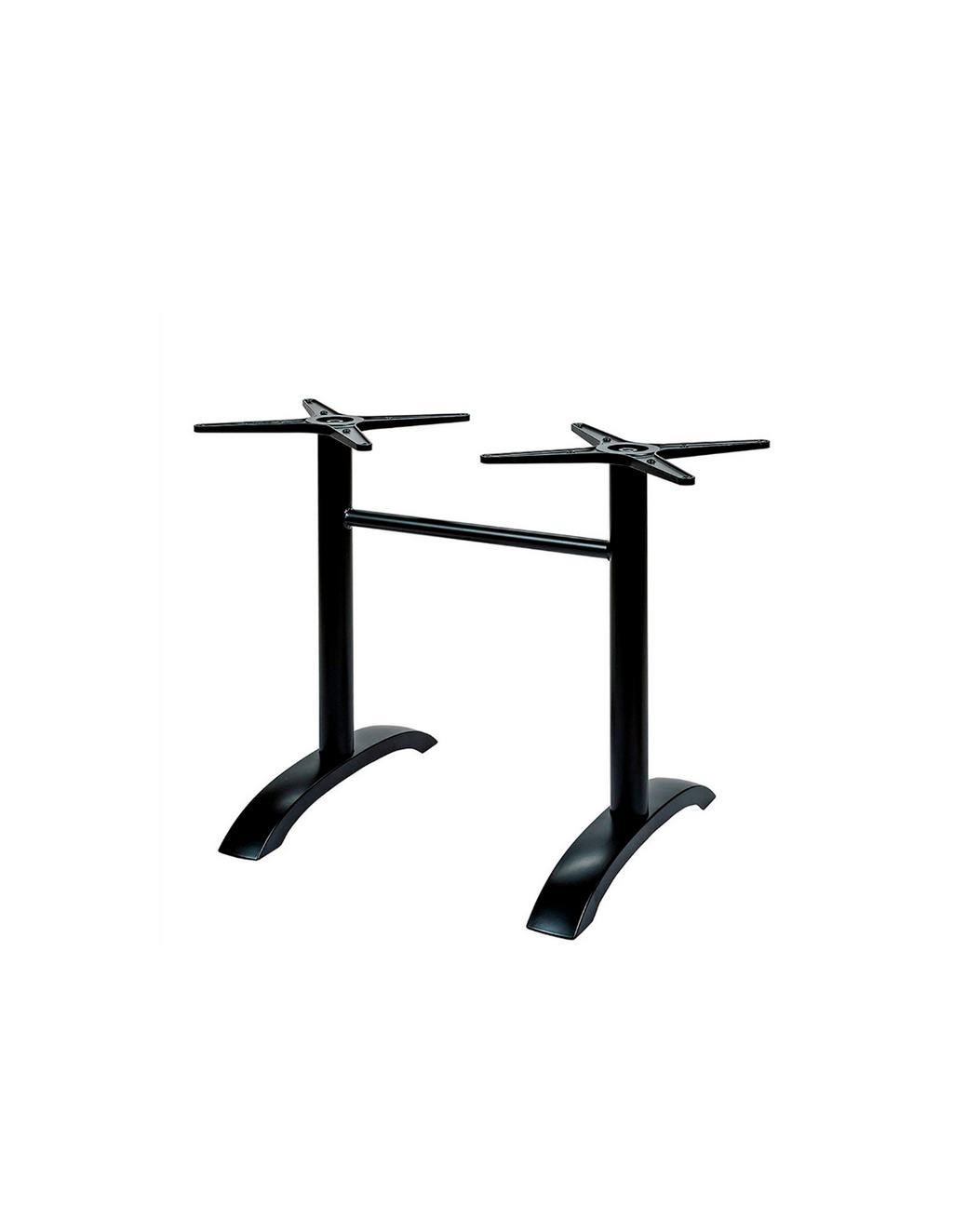 Base de mesa MILAN NERT, retangular, alumínio, preta