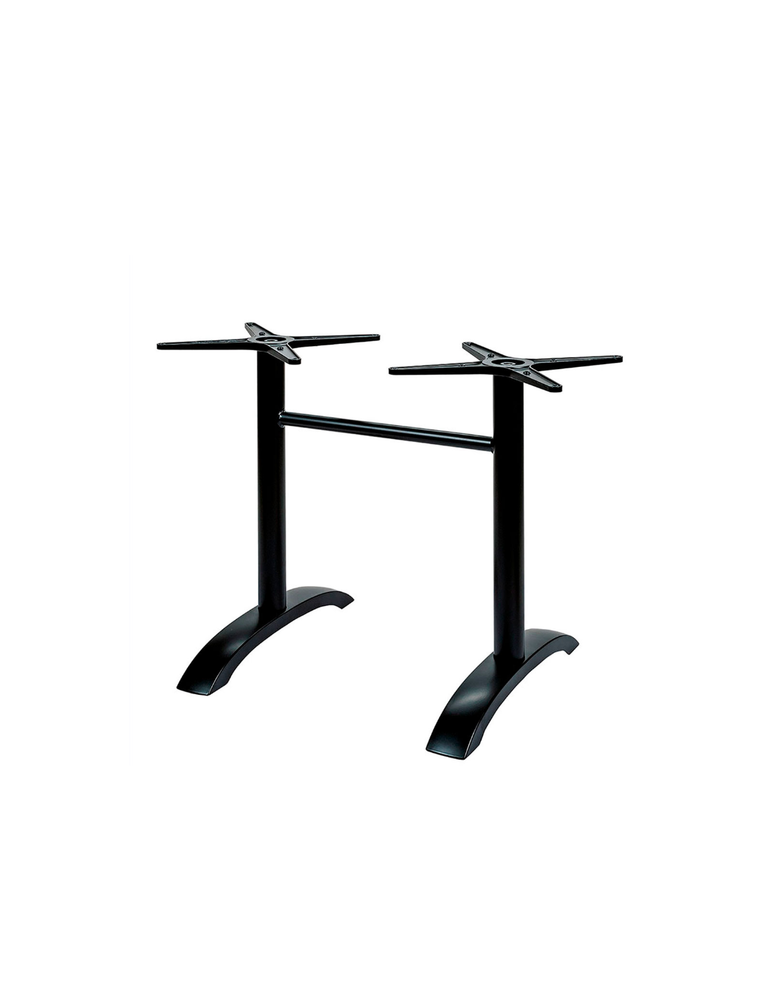 Base de mesa MILAN NERT, retangular, alumínio, preta