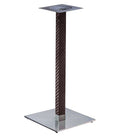 Base de mesa OLBY 110, alta, coluna coberta, base de aço de 8 mm. 45 x 45 cms, altura 110 cms