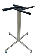 Base de mesa PAUDY, aço inoxidável, base de 63 x 63 cms, altura 72 cms