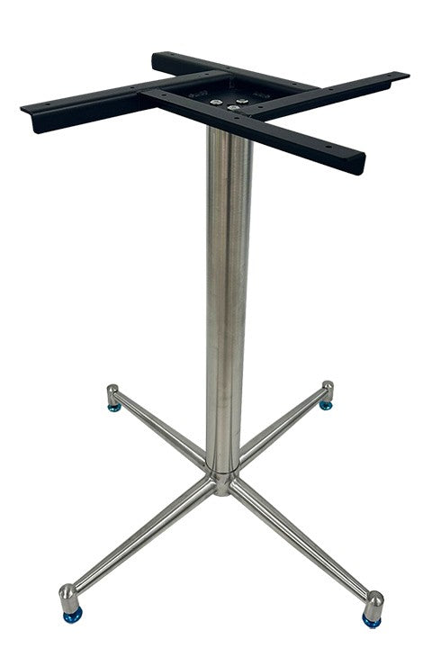 Base de mesa PAUDY, aço inoxidável, base de 63 x 63 cms, altura 72 cms