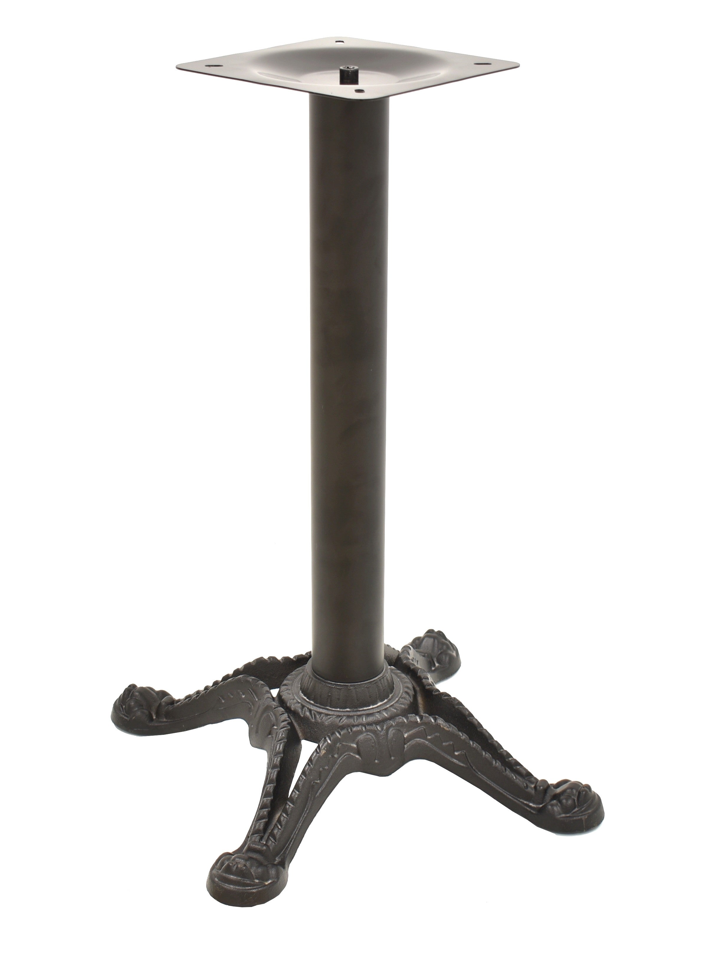 Base de mesa RODANO-4NE, ferro fundido, preto, base de 58 x 58 cms, altura 75 cms