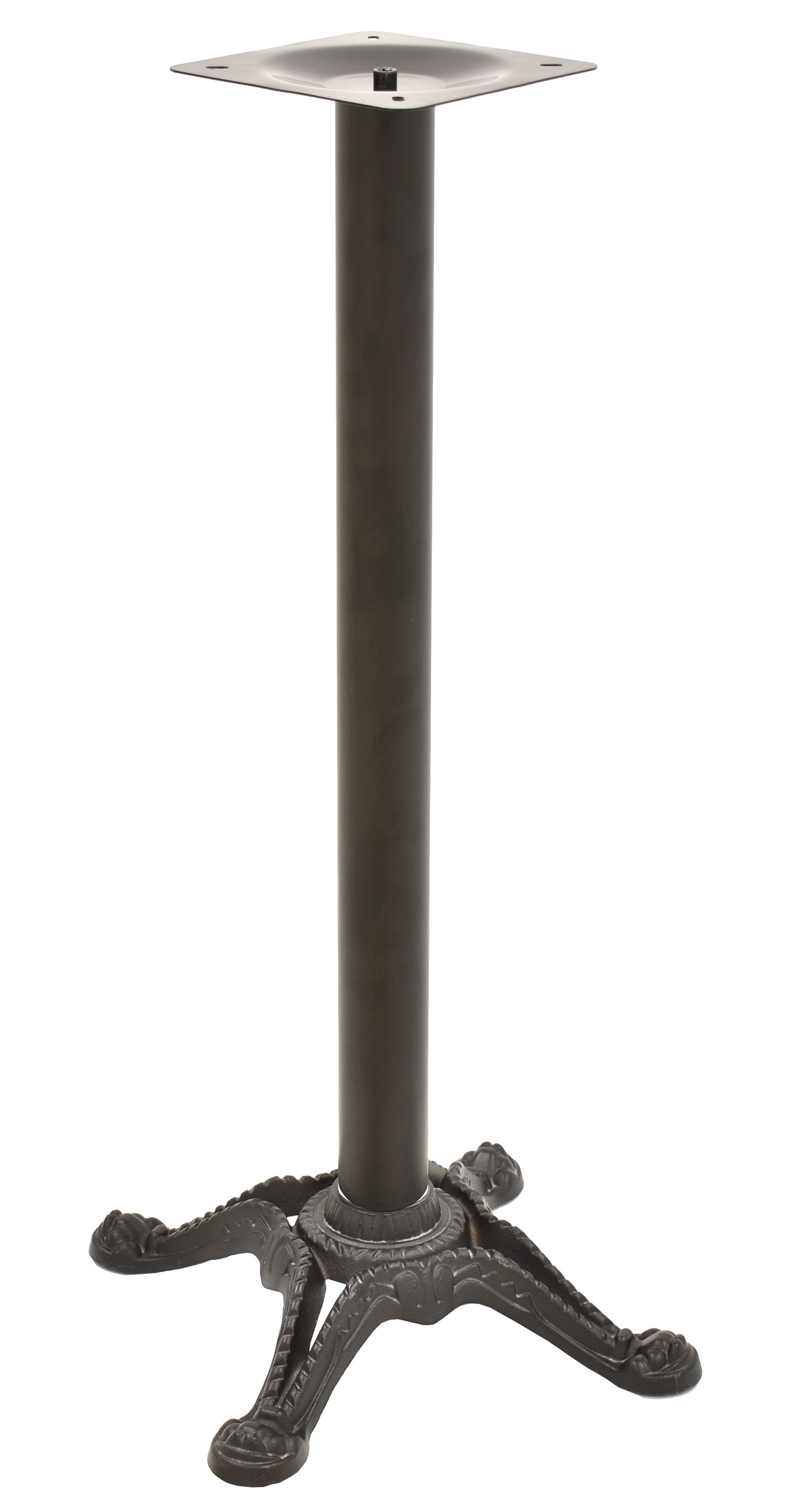 Base de mesa RODANO, alta, ferro fundido, preta, base de 58 x 58 cms, altura 115 cms