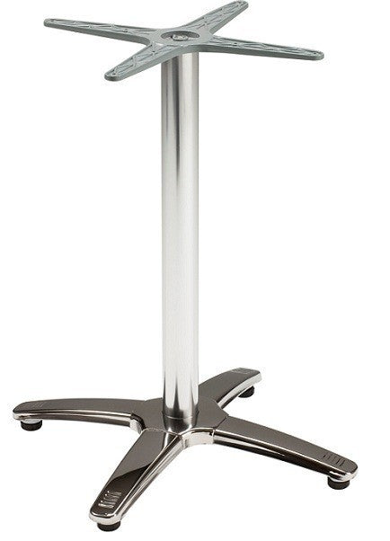 Base de mesa ROMA NEW, 4 braços, inoxidável e alumínio