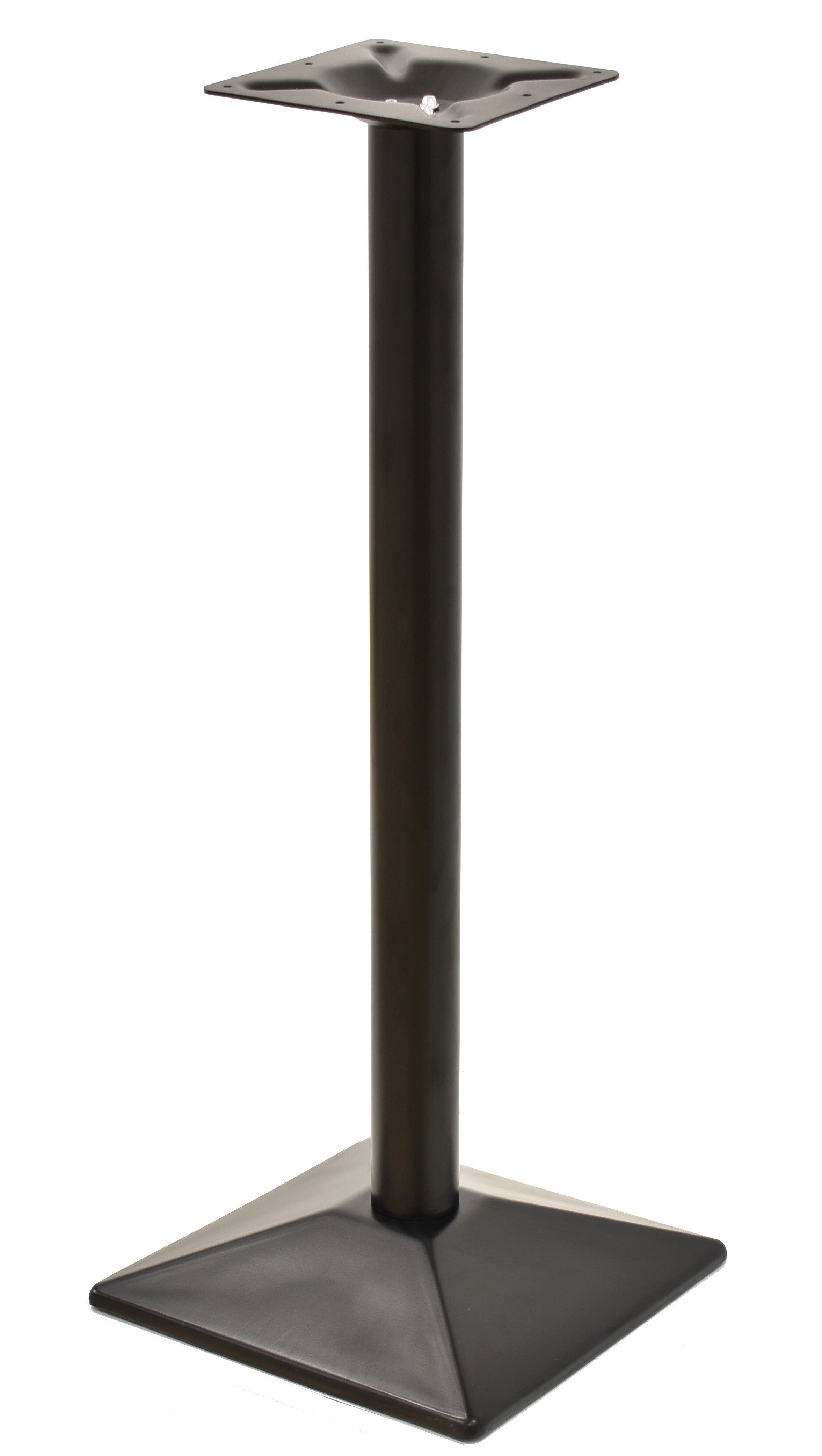 Base de mesa SOHO, alta, preto, base de 40 x 40 cms, altura 110 cms