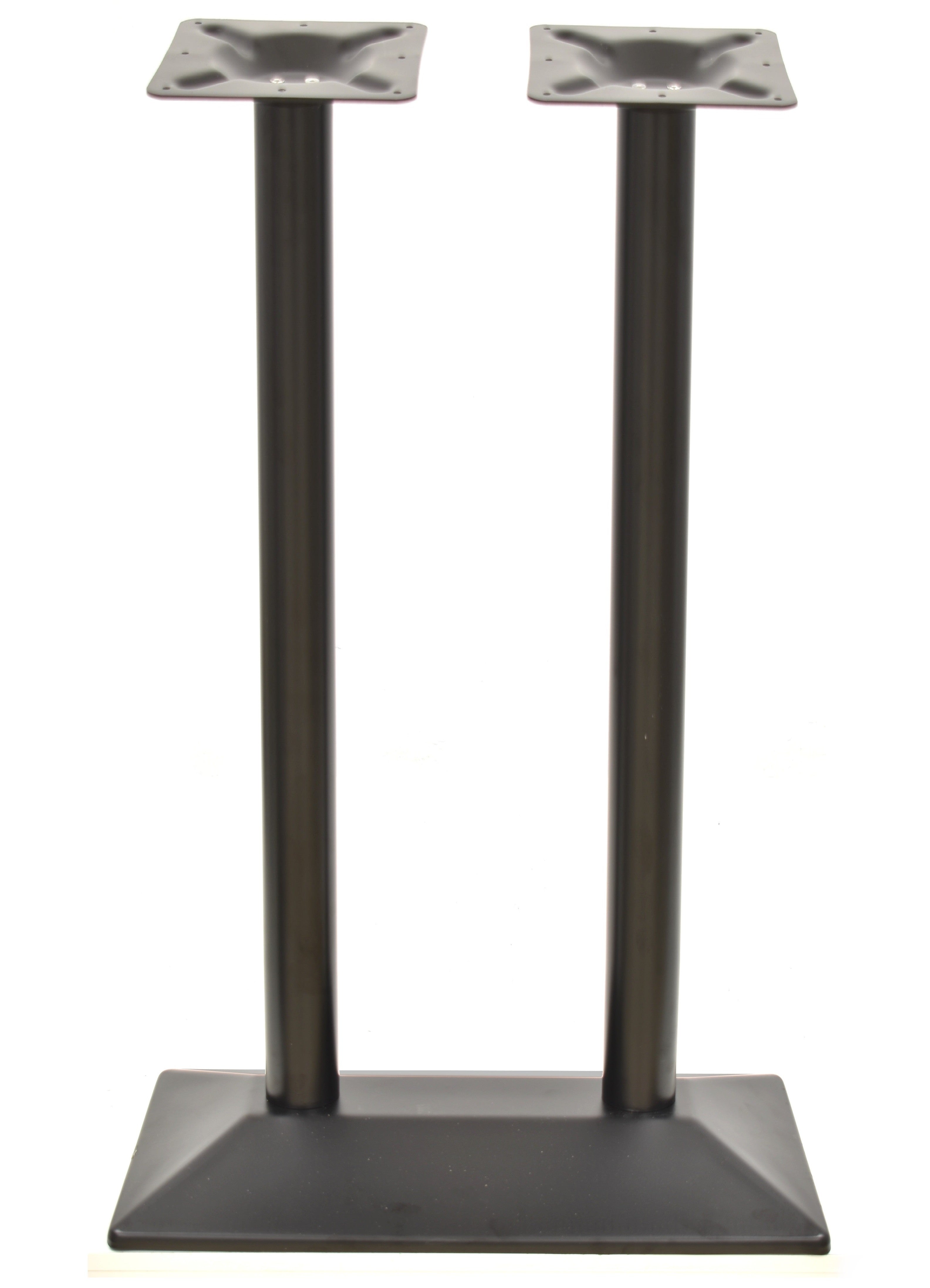 Base de mesa SOHO, alta, retangular, preto, base de 70 x 40 cms, altura 110 cms