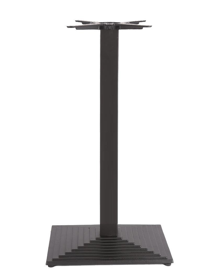 Base de mesa TIBER, alta, preta, base de 55 x 44 cms, altura 110 cms