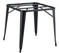 Base de mesa TOL EK, aço, preta, para tampo de 80 x 80 cms
