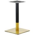 Base de mesa VERSALLES NEW 72 CUDO, dourada e preta, 45 x 45 cms., altura 72 cms