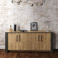 Buffet PHILIPPA, bilaminado carbalho com cinza escuro, 180 cms