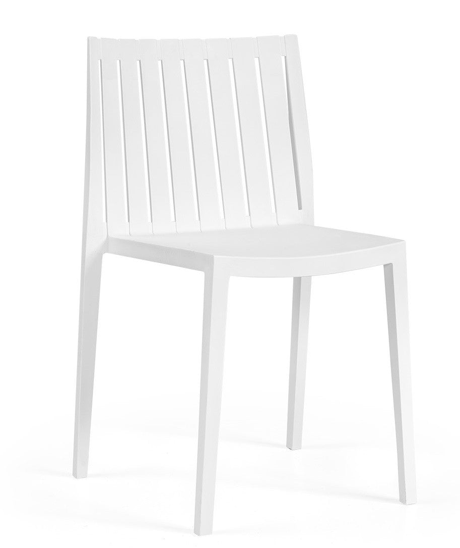 Cadeira CHOPIN, empilhável, polipropileno branco