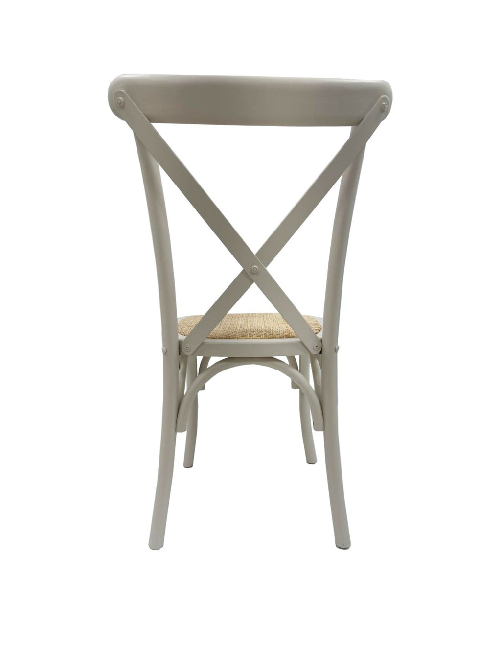 Cadeira CROSS SX, madeira de faia, branca, ratán