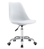 Cadeira de escritório TORRE GBL, giratória, branca, coxim branco