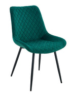 Cadeira FELICIA, metal, tecido veludo cinza light