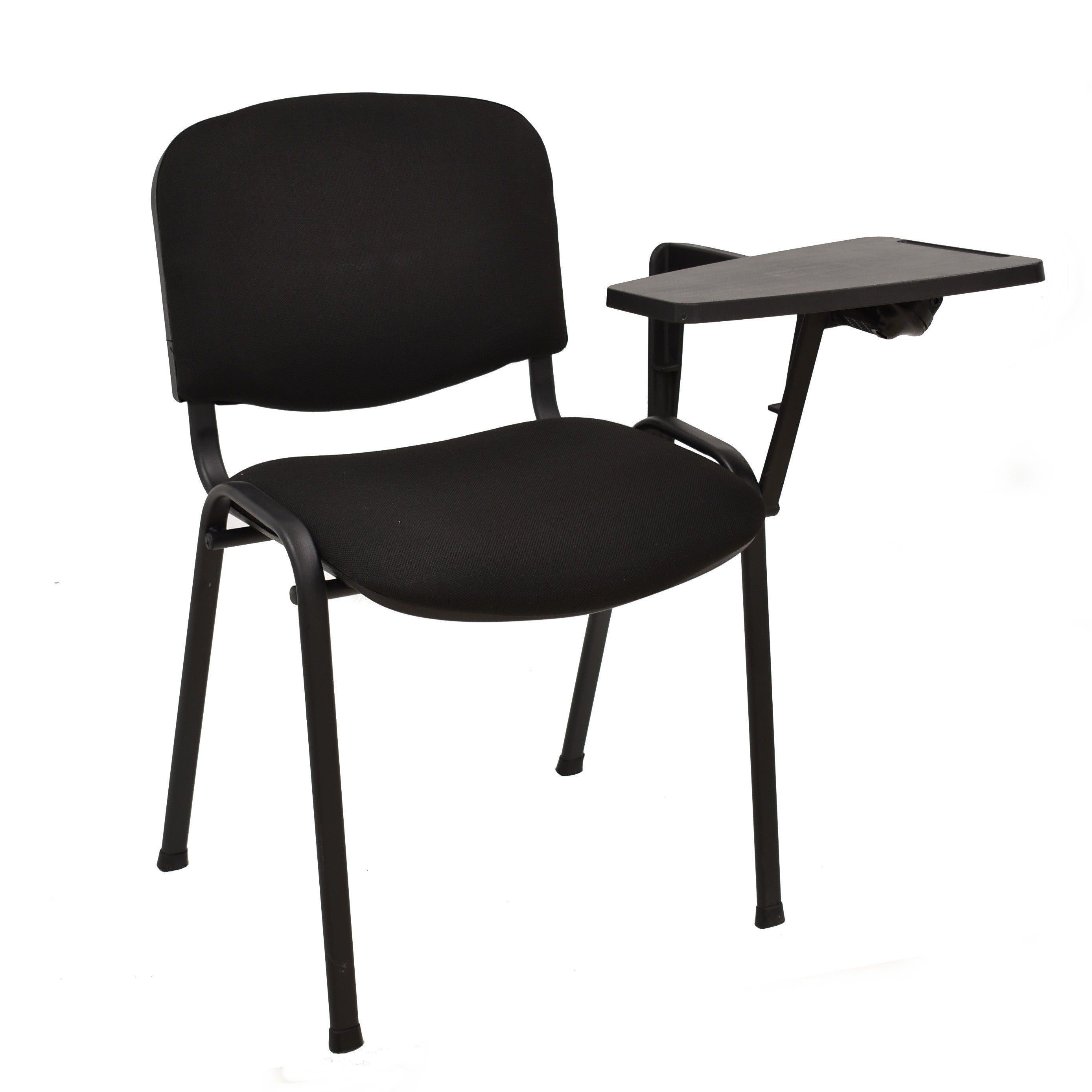 Cadeira Formação NIZA NEW, com palmatória, preta, tecido A1 preto