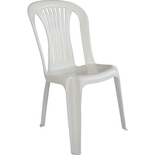 Cadeira LAGO, monoblock, empilhável, branco