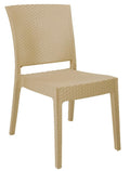 Cadeira LIDO, empilhável, polipropileno capuccino