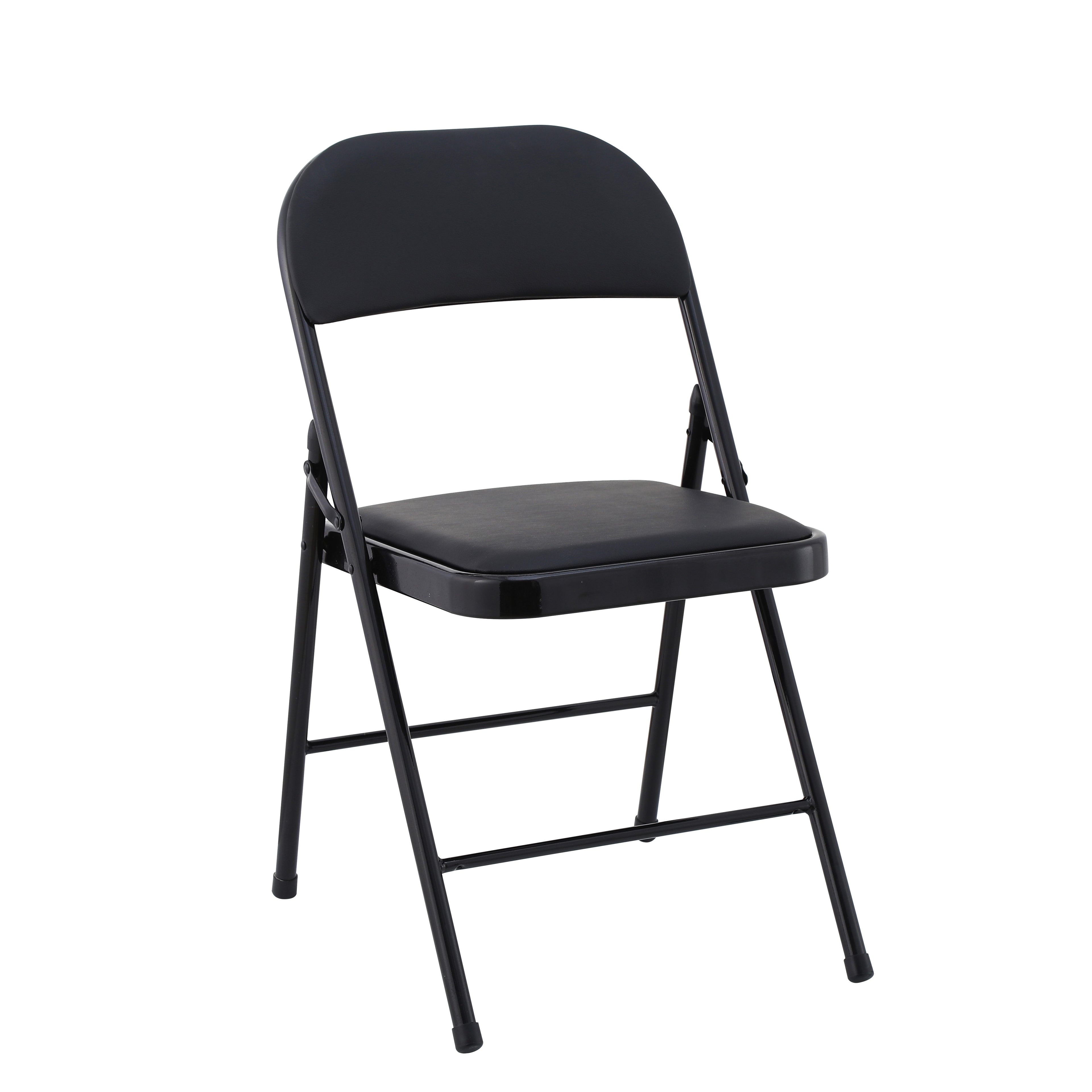 Cadeira SMART, dobrável, preta, vinilo preto