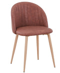 Cadeira VELVET NEW, base de metal, pele sintética vintage couro 3-2