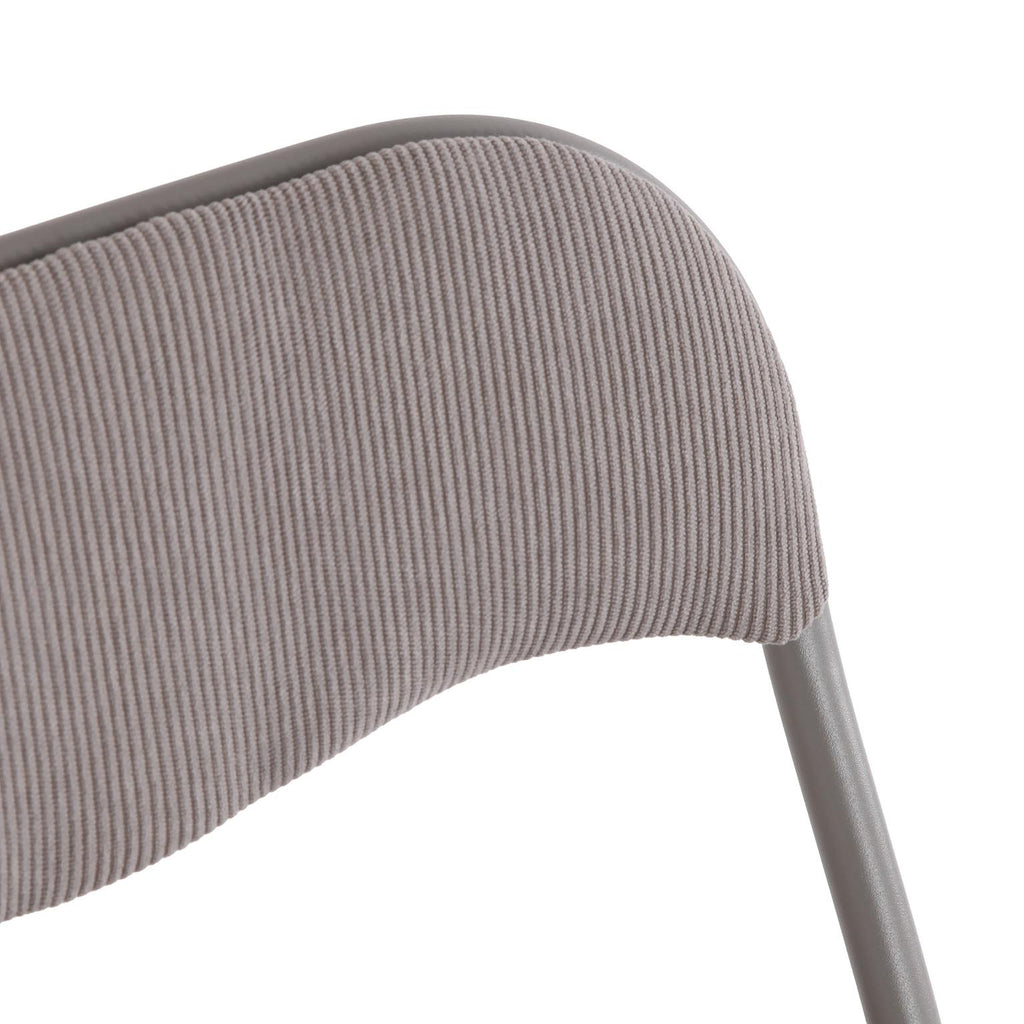 CADEIRA DOBRÁVEL LIRA CORDUROY CINZA RJVE-22930002