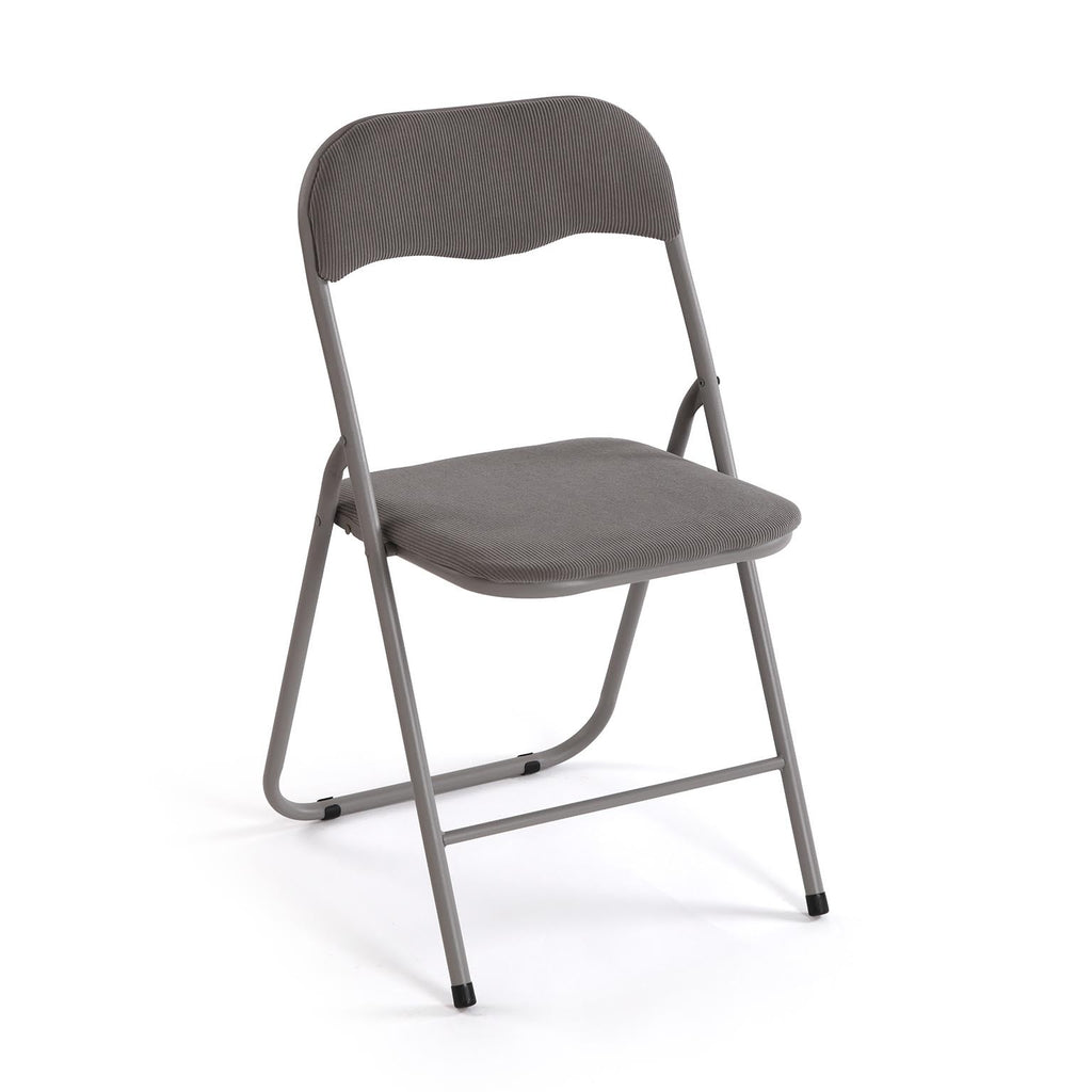 CADEIRA DOBRÁVEL LIRA CORDUROY CINZA ESCURO RJVE-22930004