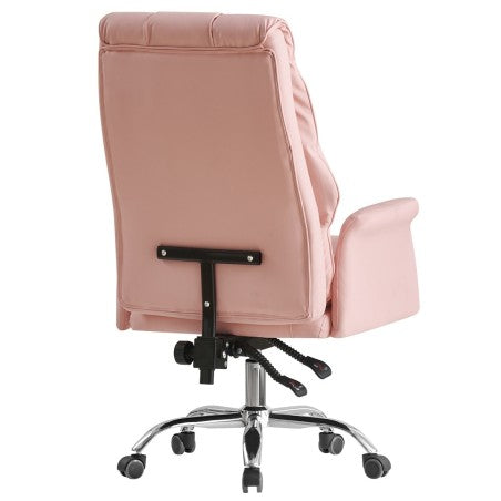 Cadeirão de escritório MAINZ, alto, executivo, pele sintética rosa light