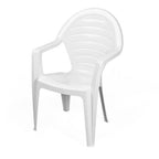 Cadeirão FARO, monoblock, empilhável, branco