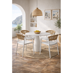 Cadeirão IBIZA, empilhável, tratamento anti UV, polipropileno e corda verde light