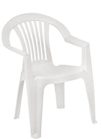 Cadeirão LAGO, monoblock, empilhável, branco