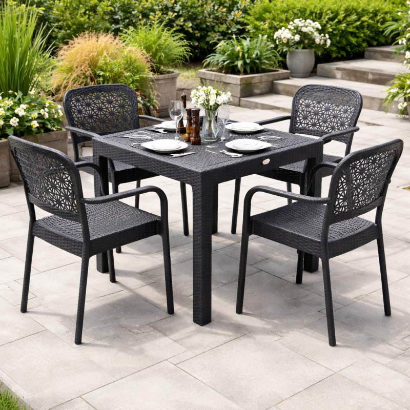 Cadeirão LATOJA, empilhável, polipropileno branco