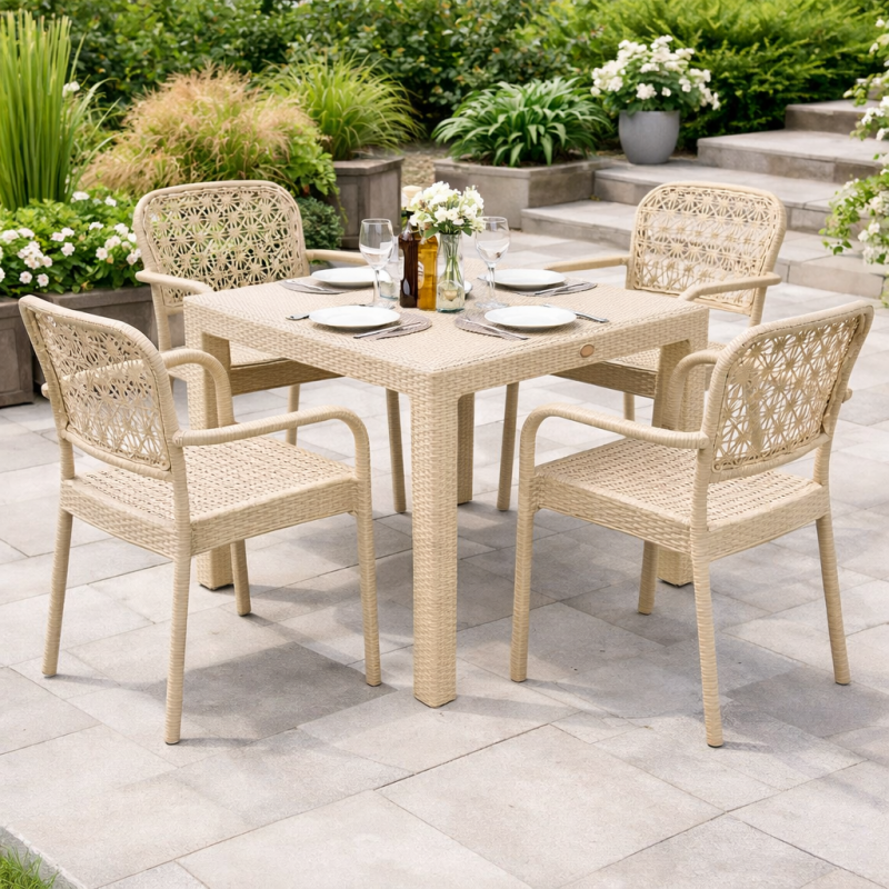 Cadeirão LATOJA, empilhável, polipropileno branco