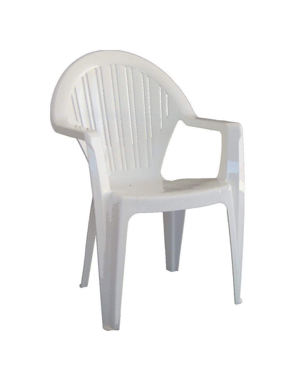 Cadeirão VITO, monoblock, empilhável, branco