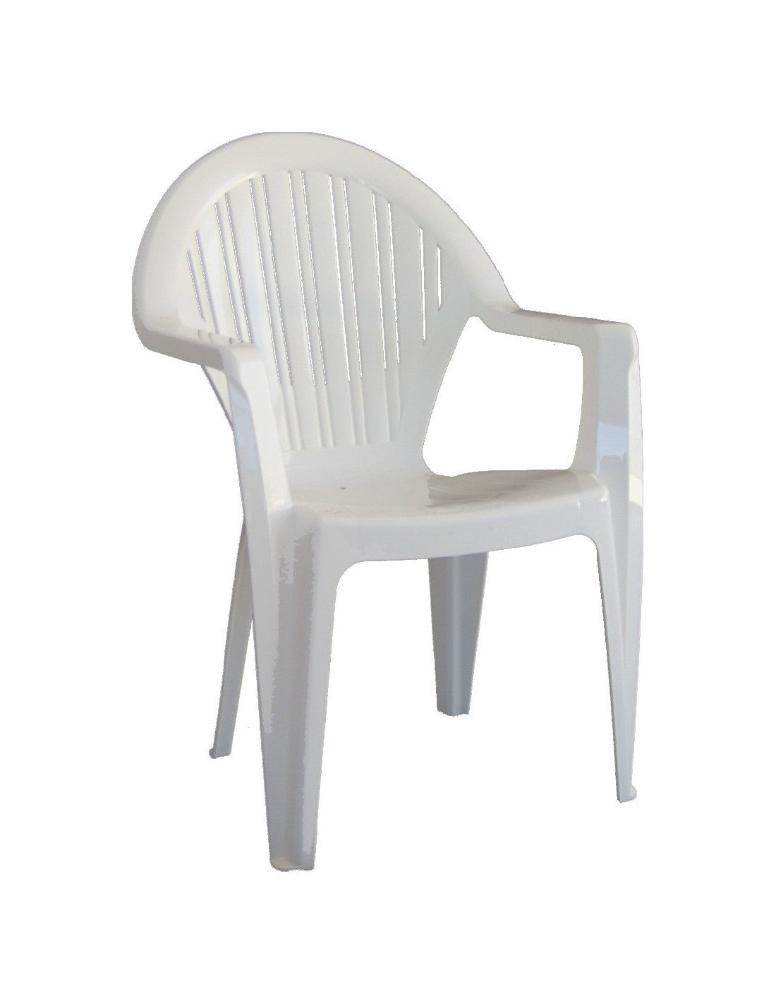 Cadeirão VITO, monoblock, empilhável, branco