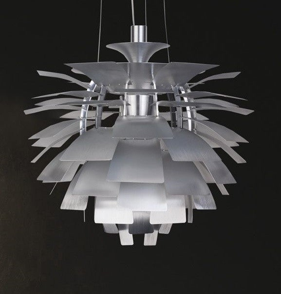 Candeeiro ARTIC, aluminio, prata, 48 cms