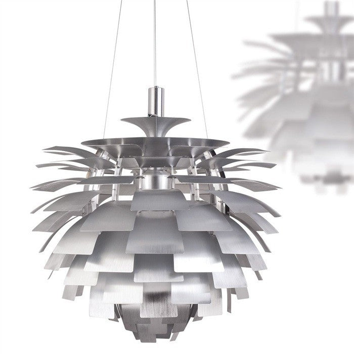 Candeeiro ARTIC, aluminio, prata, 60 cms.