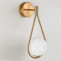 Candeeiro BRAD, aplique, metal dourado, abajur branca